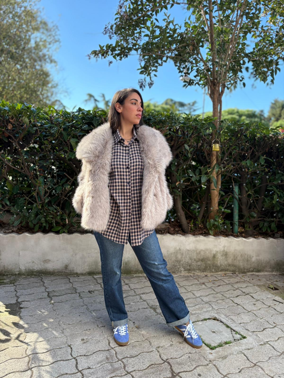 Jeans donna gamba larga