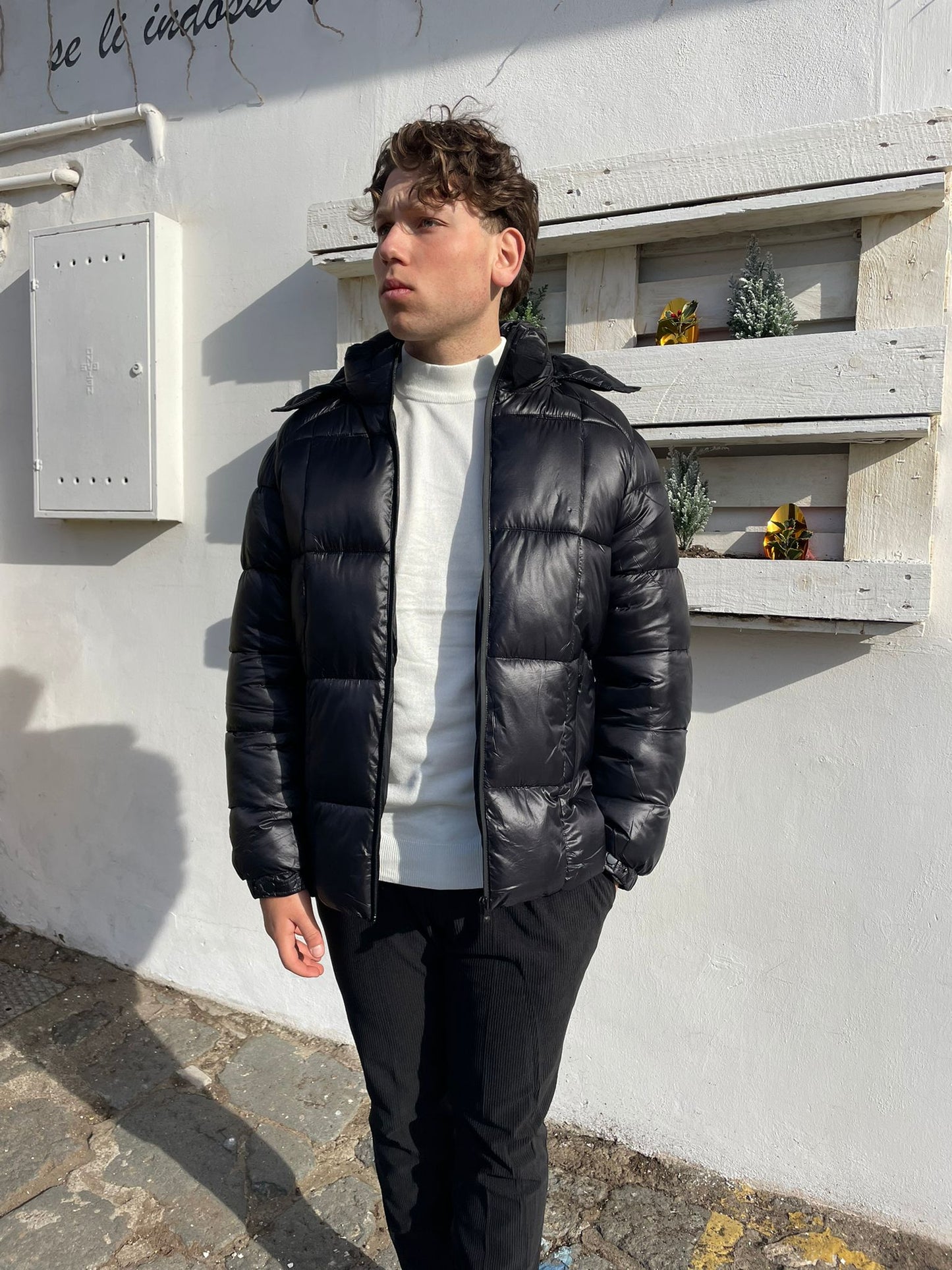 Giubbotto Piumino Slim Lucido