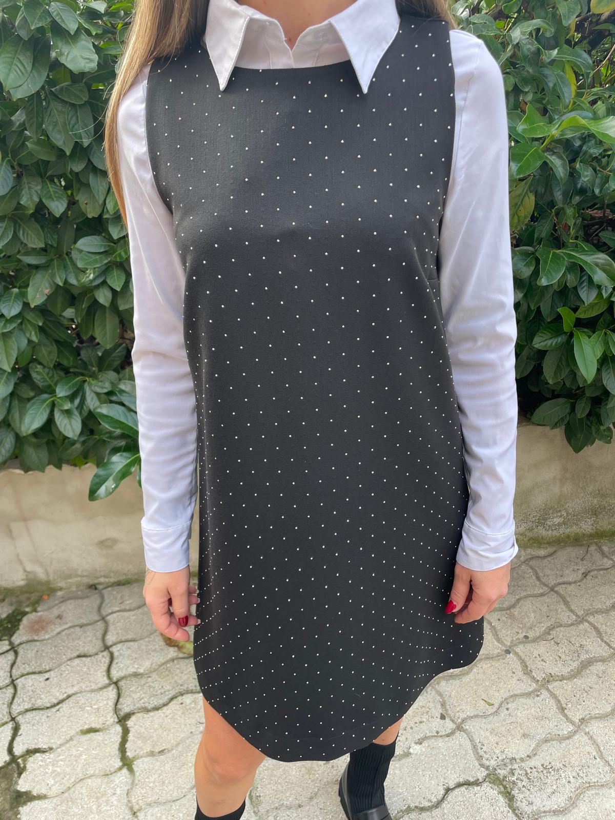 Vestitino midi con strass