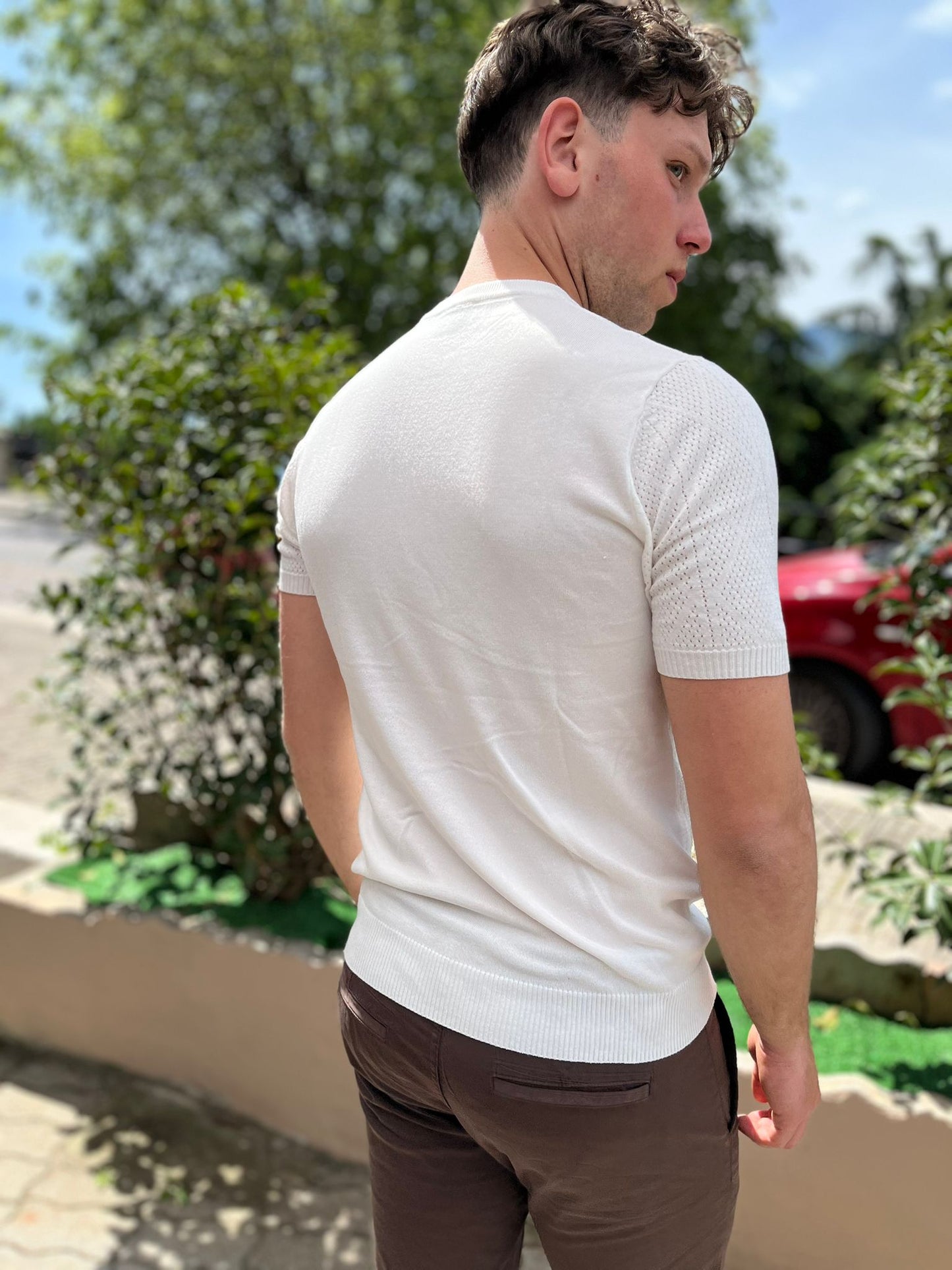 Maglia Uomo Sotto Giacca con Micro Fori