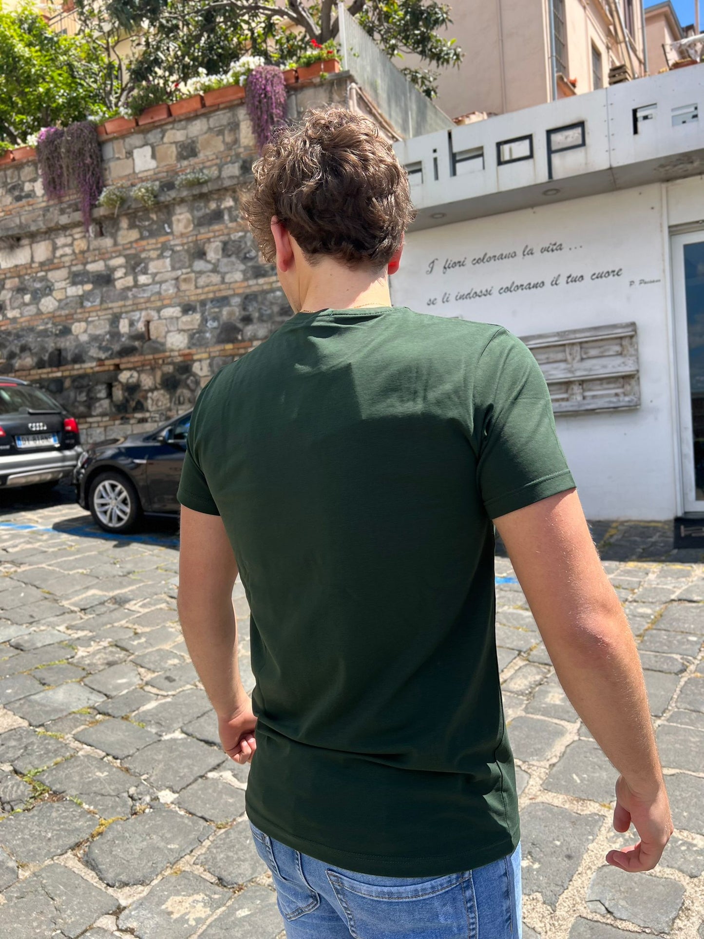 T-shirt Uomo "Vespucci" con Taschino – Made in Italy