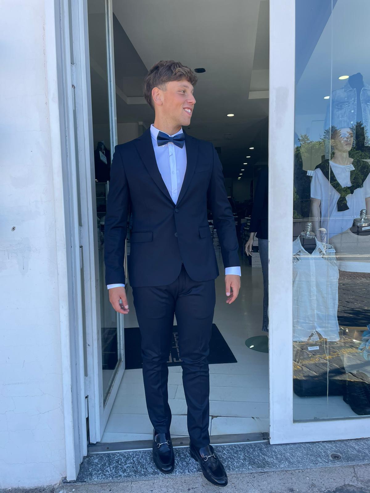 Abito completo 2 pezzi monopetto blazer mod Zeus S 17 Milano