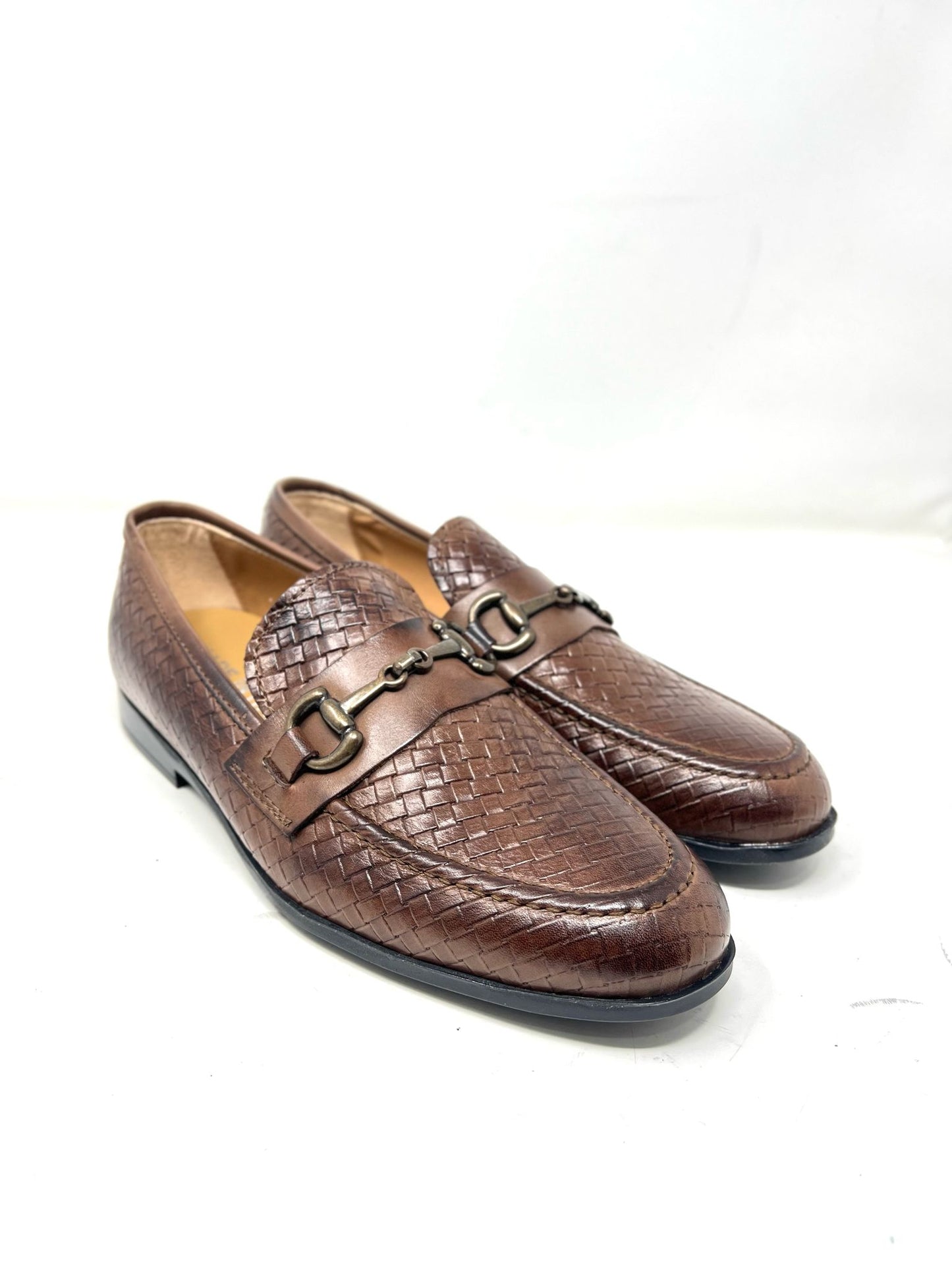 Mocassino con Morsetto in Pelle Intrecciata – Stile e Comfort Made in Italy