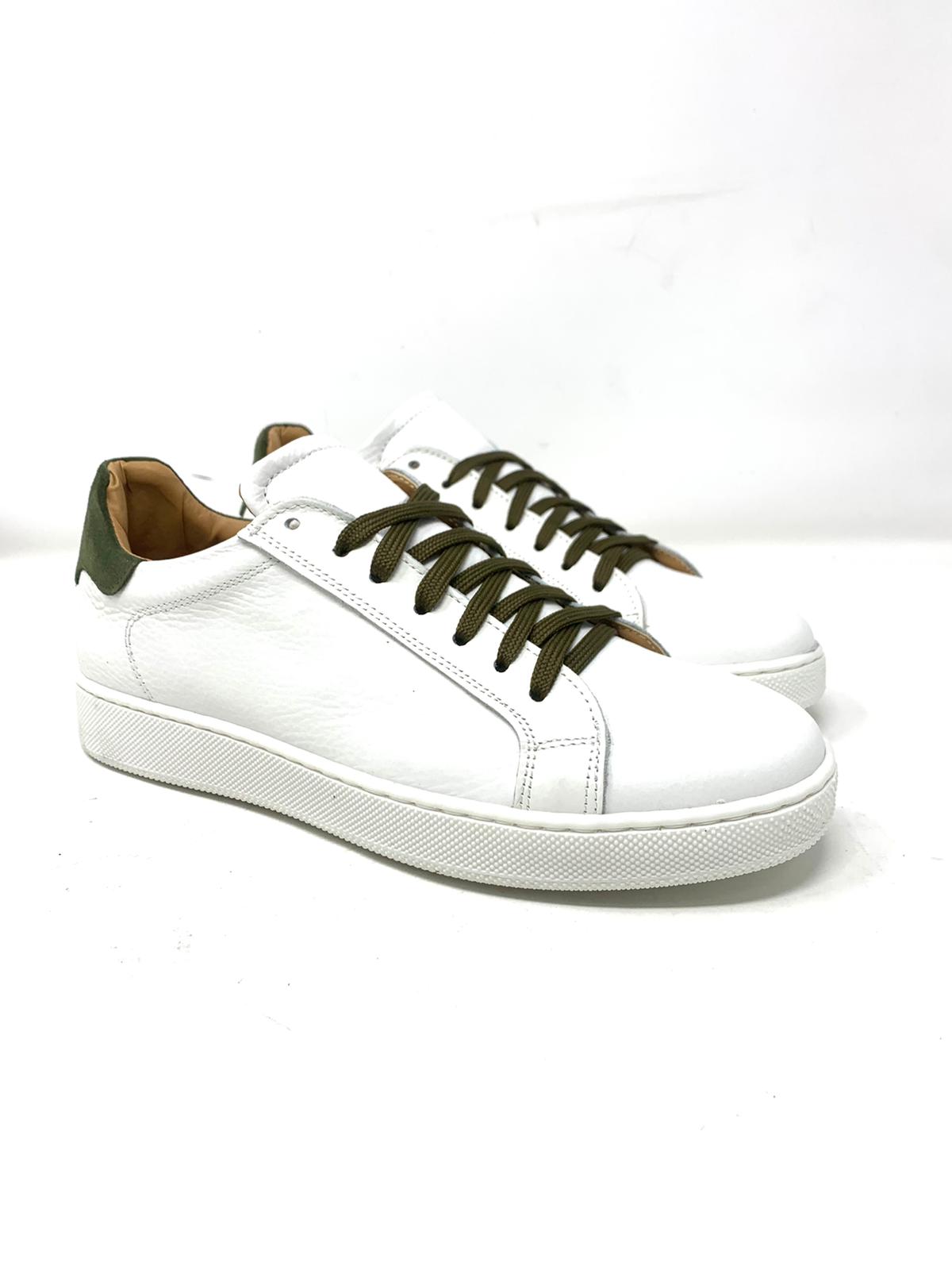 Sneakers modello Pisa vera pelle bottalata MADE IN ITALY