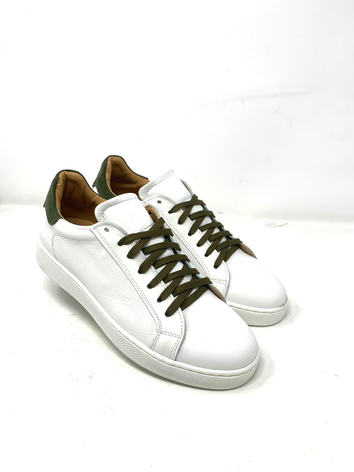 Sneakers modello Pisa vera pelle bottalata MADE IN ITALY