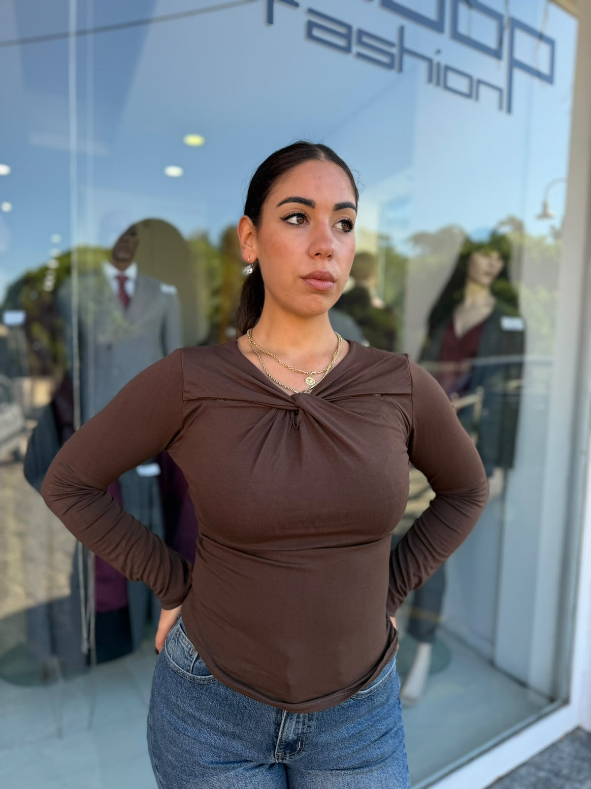 MAGLIA DONNA CON INCROCIO