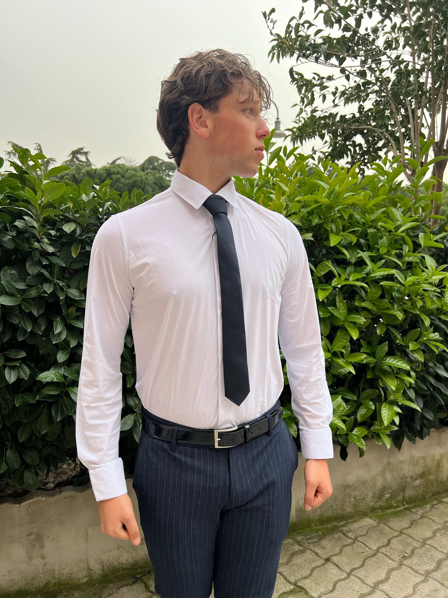 Camicia no stiro uomo slim