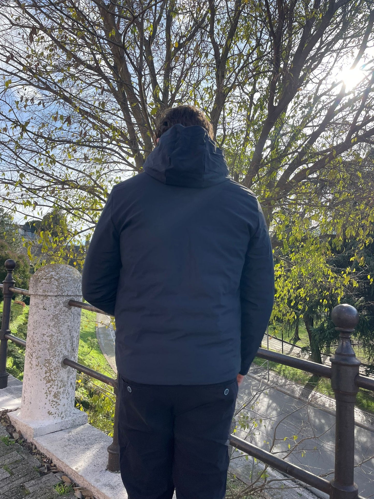 Giubbotto slim tessuto tecnico