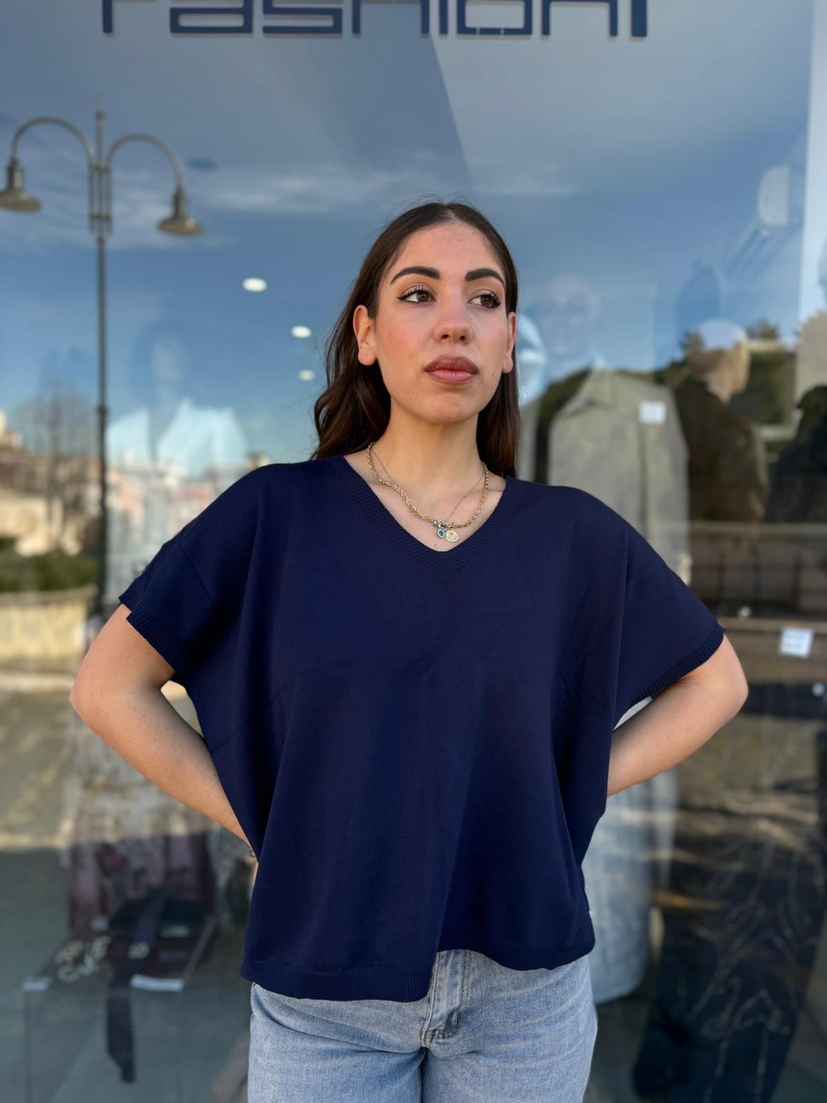 Gilet in Filo Vestibilità Over – Donna