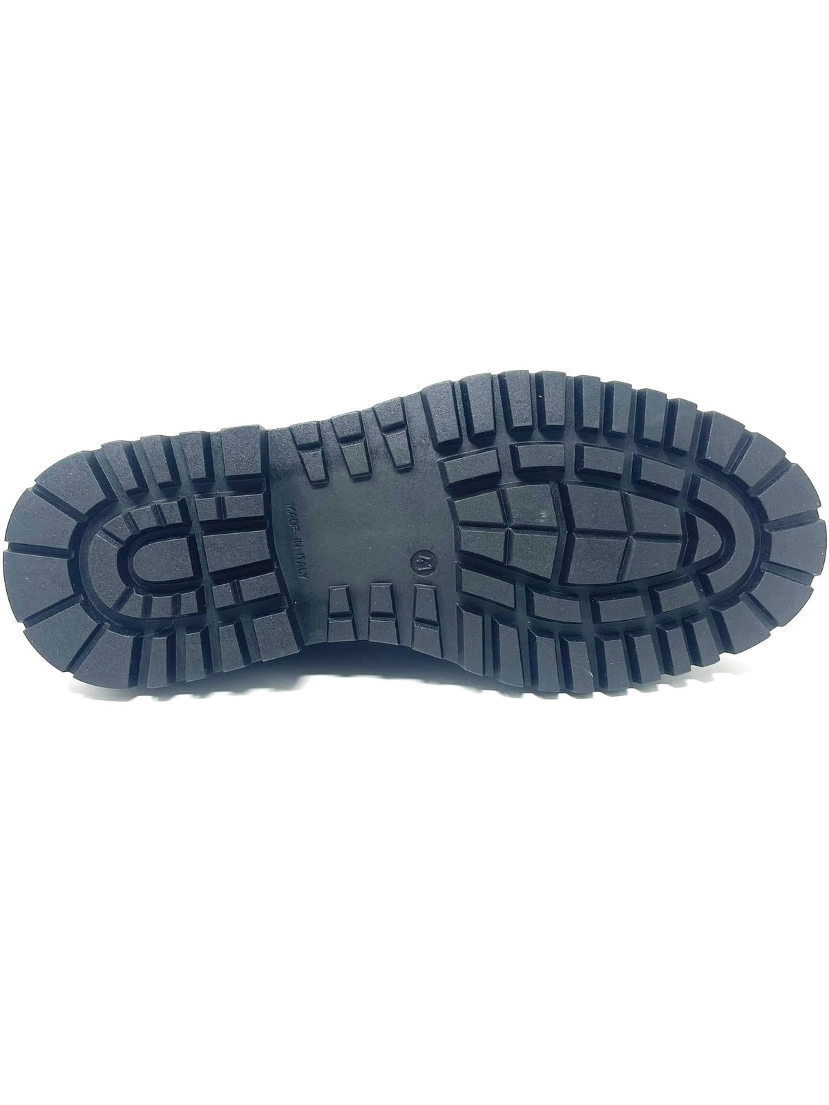 Mocassino rocciatore doppia fibbia fondo alto in vera pelle made in italy