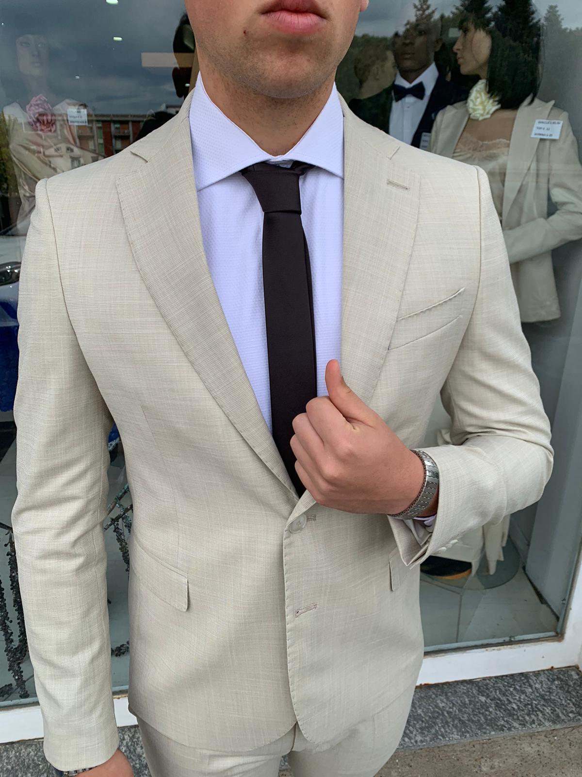 Abito completo micro quatretti mod. Call S 17 Milano
slim fit giacca blazer tessuto leggero