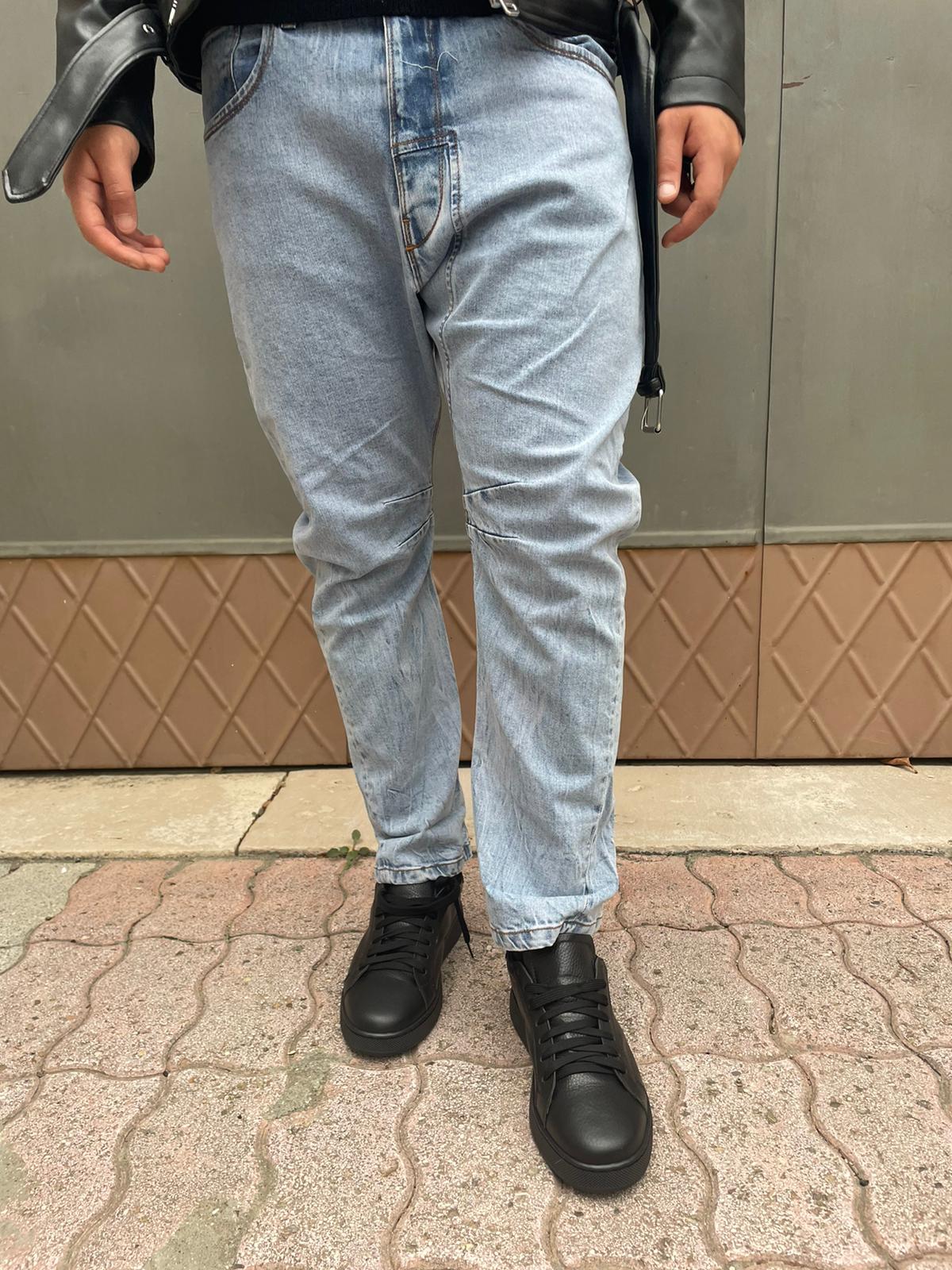 jeans cavallo basso cuciture