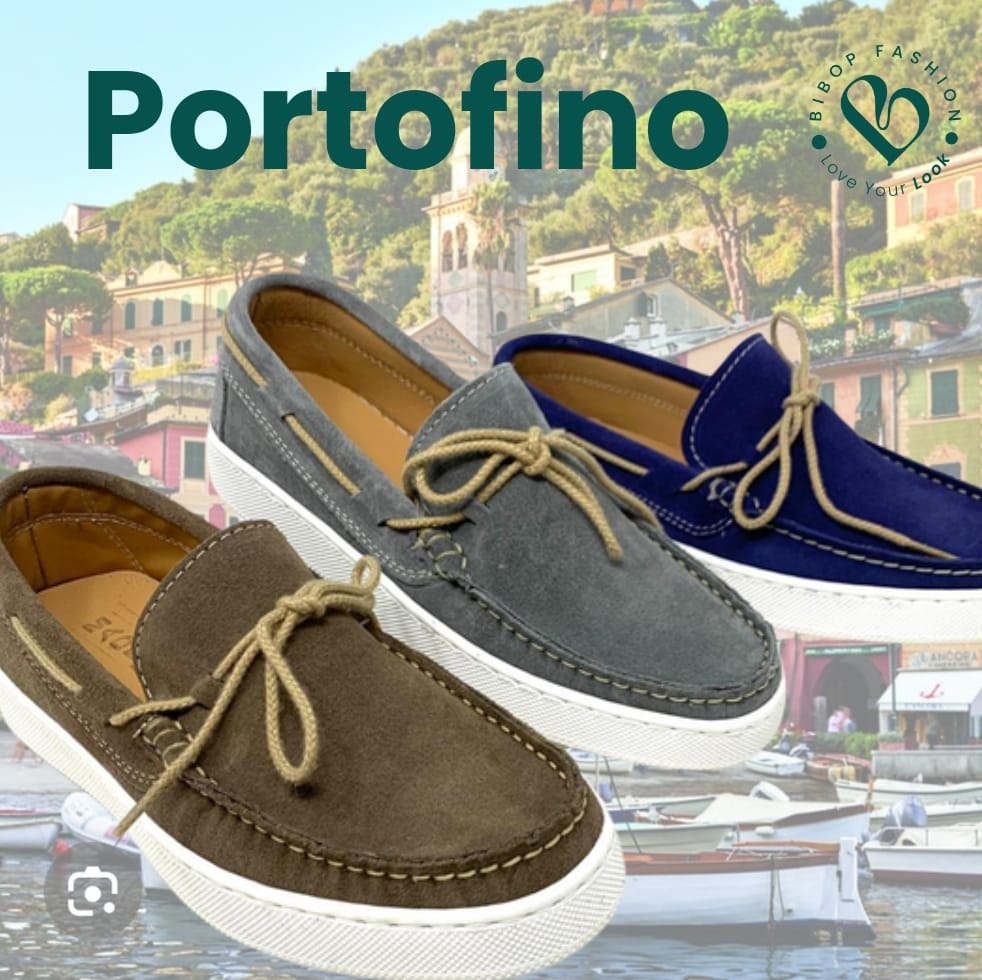 Mocassino Portofino in Pelle Scamosciata – Leggerezza e Stile per l’Estate cucita made in Italy