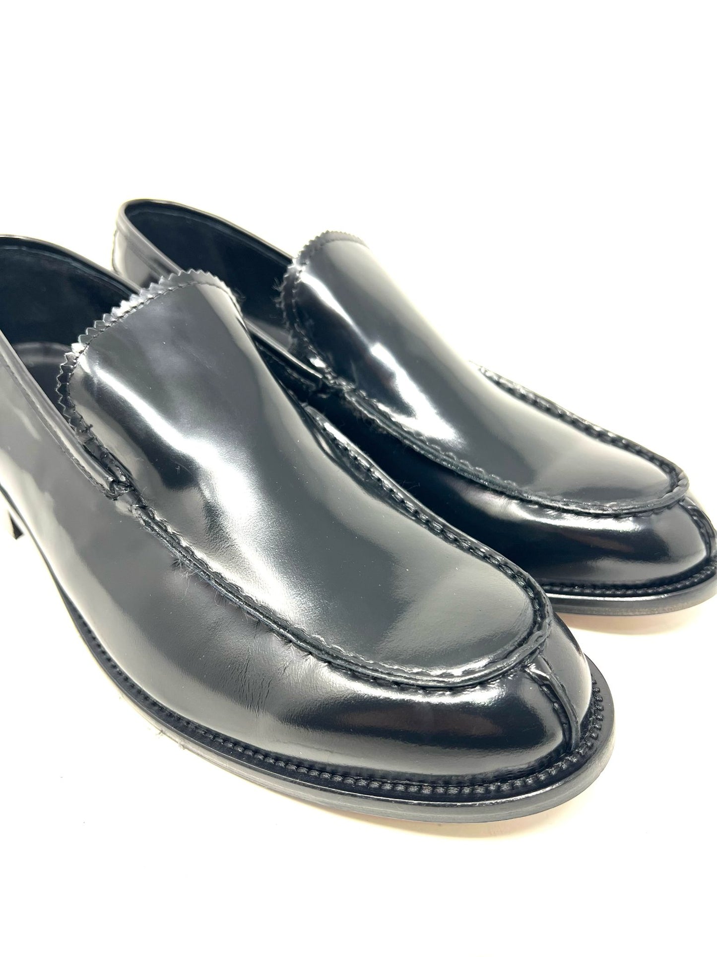 Mocassino London vera pelle made in italy abrasivata fondo cuoio cucito