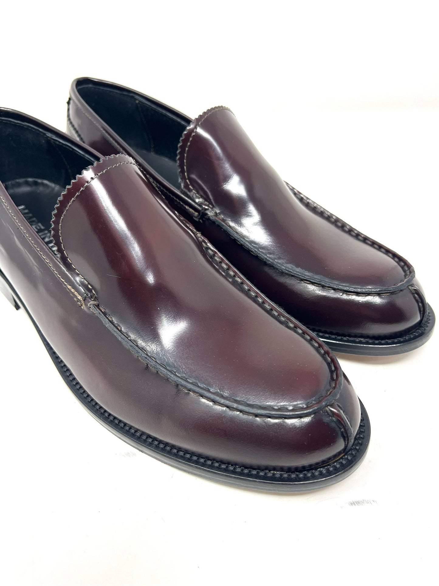 Mocassino London vera pelle made in italy abrasivata fondo cuoio cucito