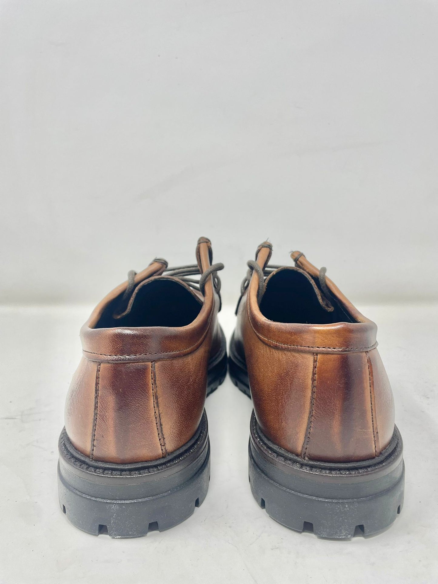 Scarpa modello ingegnere cucita a mano in vera pelle made in italy