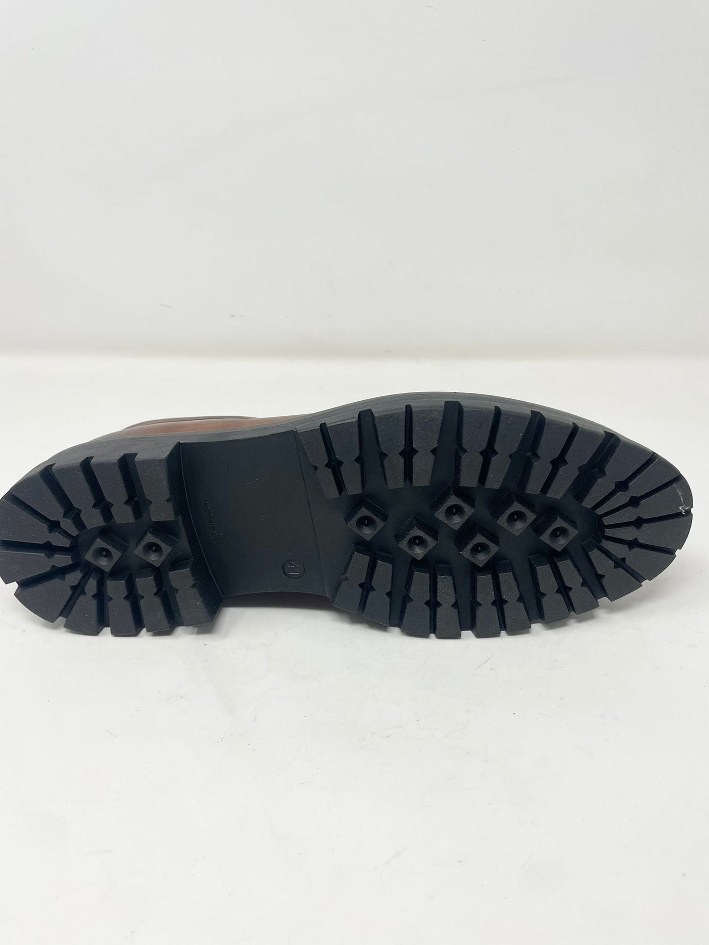 Scarpa modello ingegnere cucita a mano in vera pelle made in italy