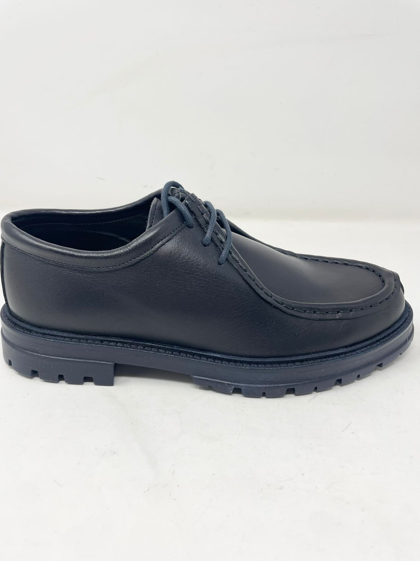 Scarpa modello ingegnere cucita a mano in vera pelle made in italy