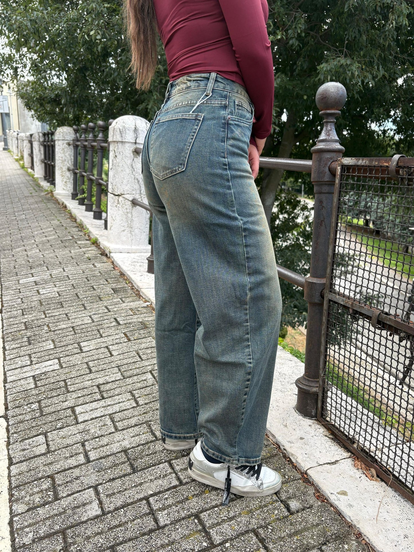 Jeans donna ballon thè