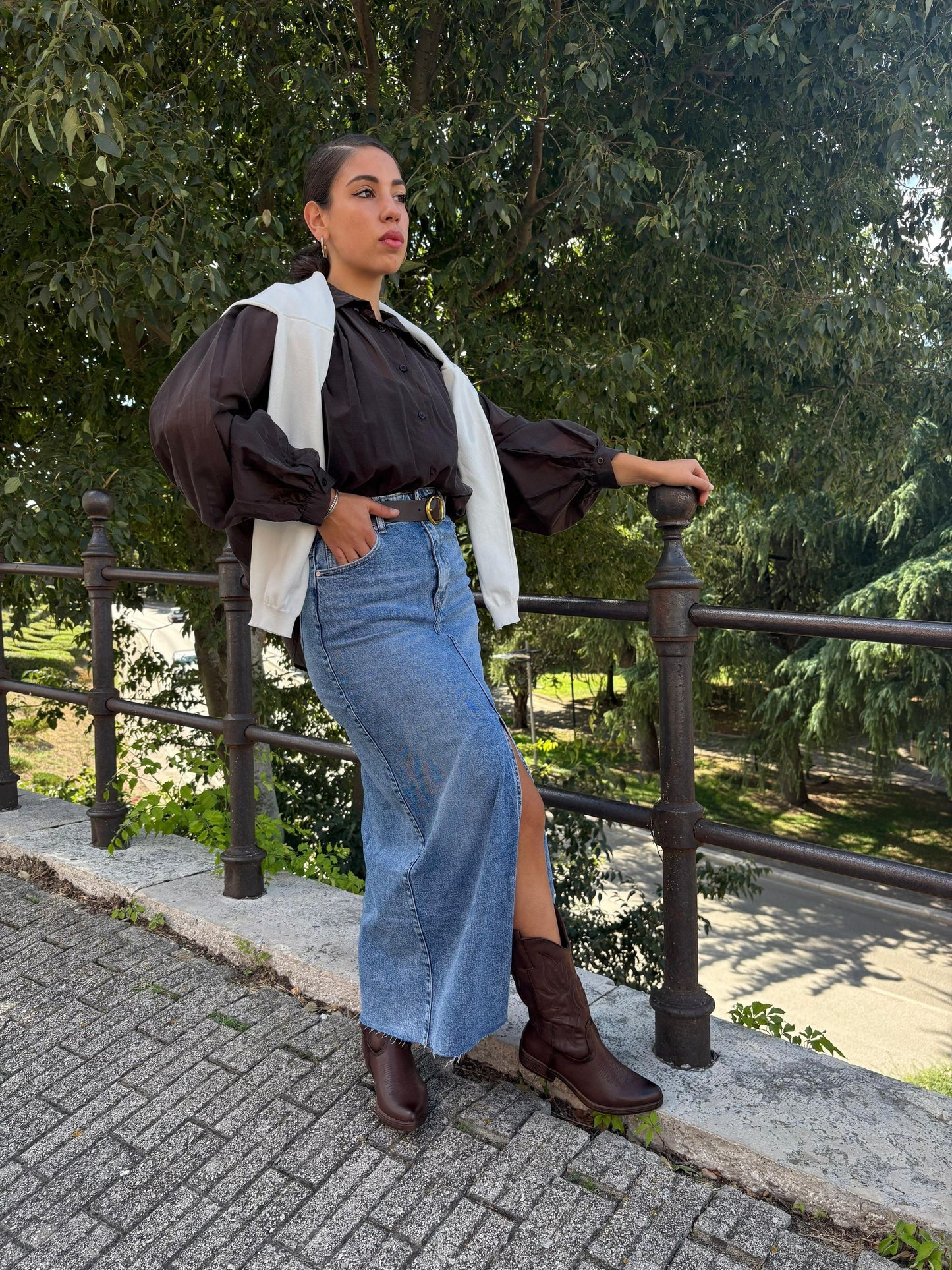 Gonna di jeans lunga