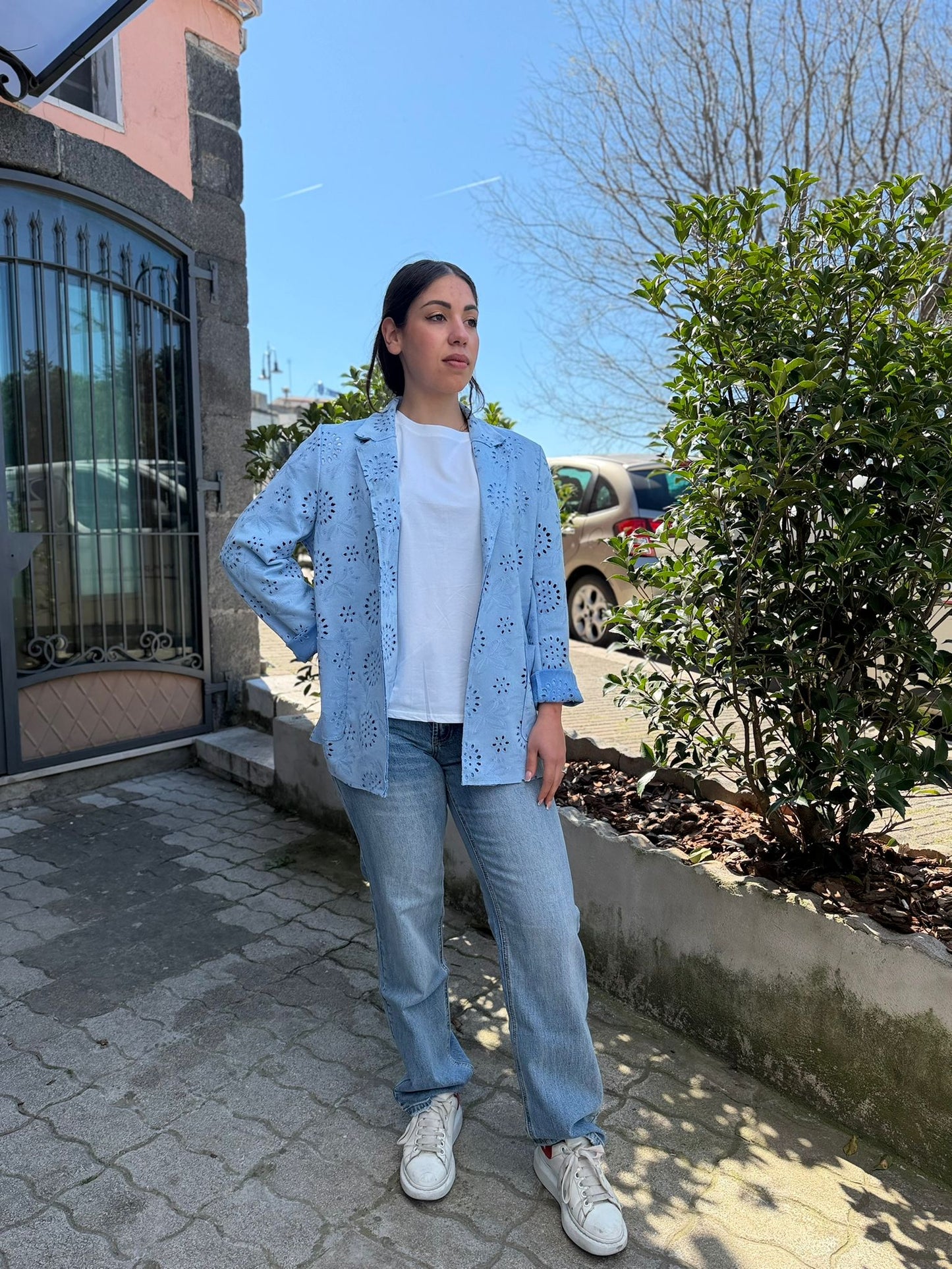 Giacca Donna in Eco Traforato