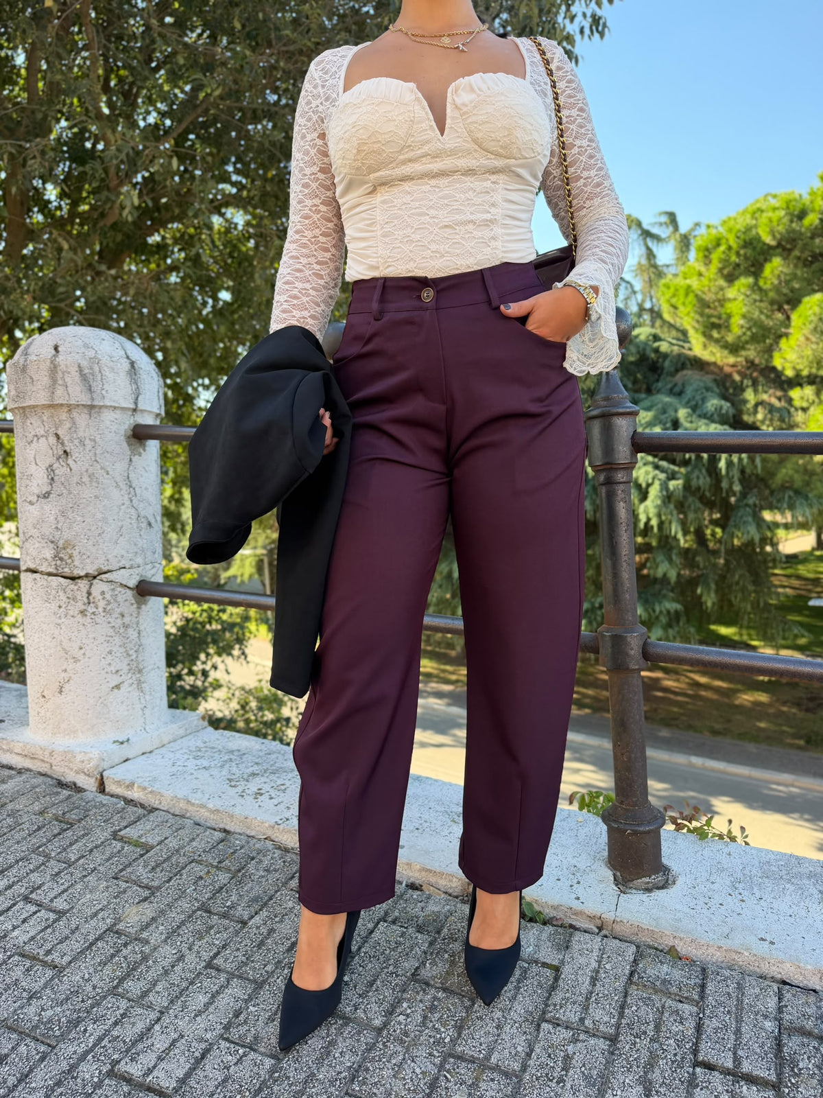 BODY DONNA IN PIZZO EFFETTO BUSTIER