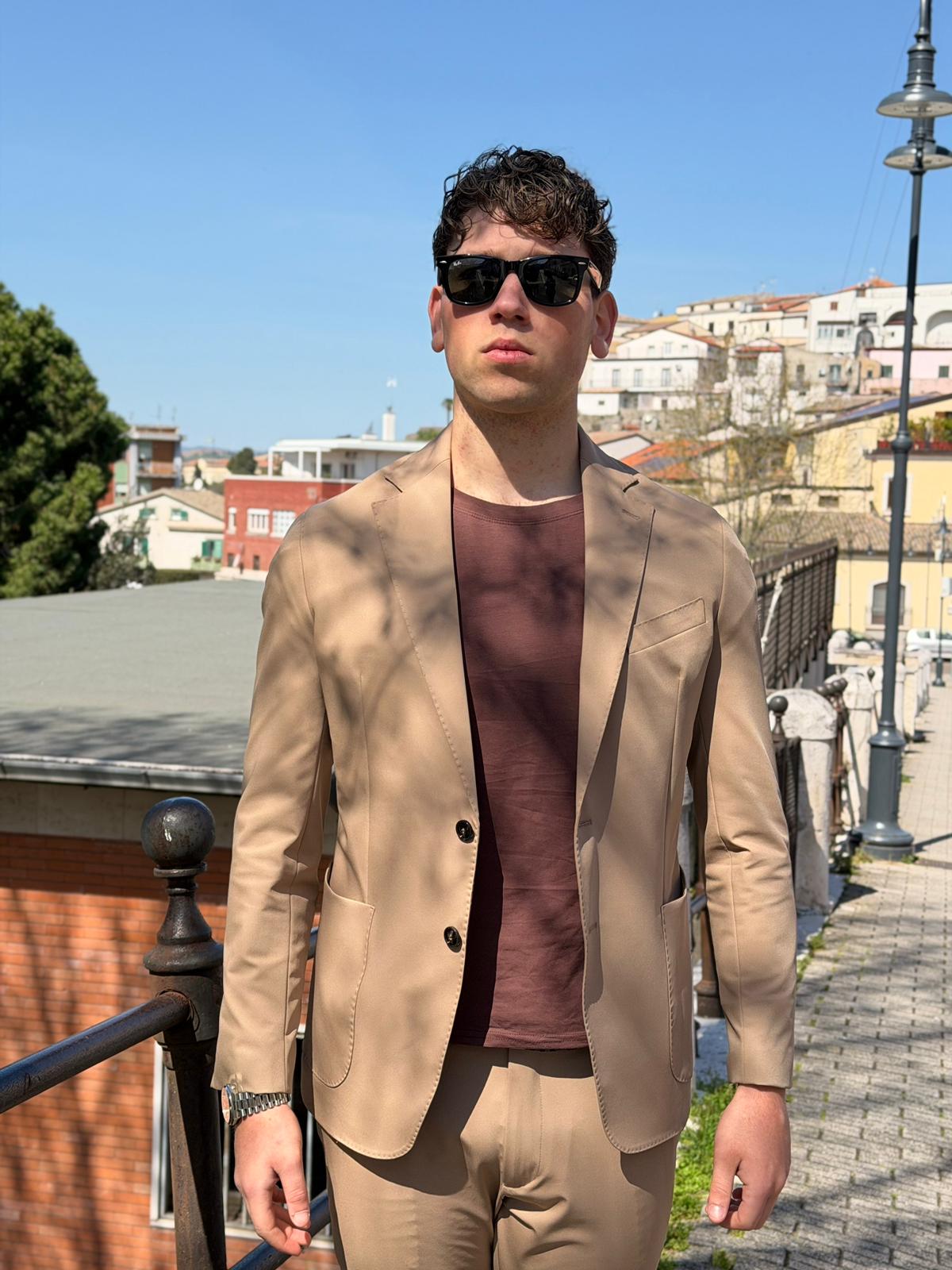 Abito Uomo in Tessuto No Stiro Modello Dante S17 Milano