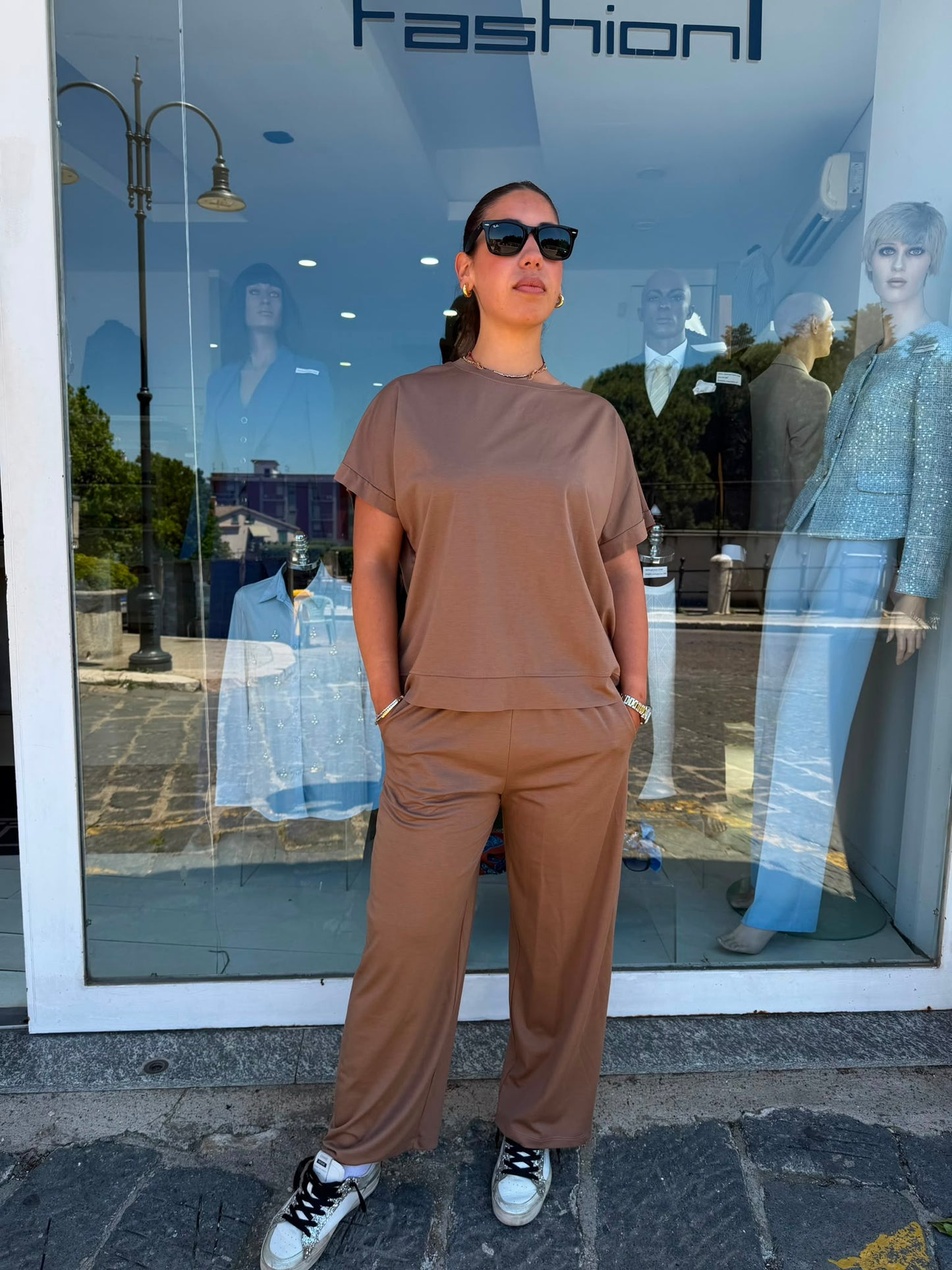 Coordinato Donna 2 Pezzi in Felpa Leggera