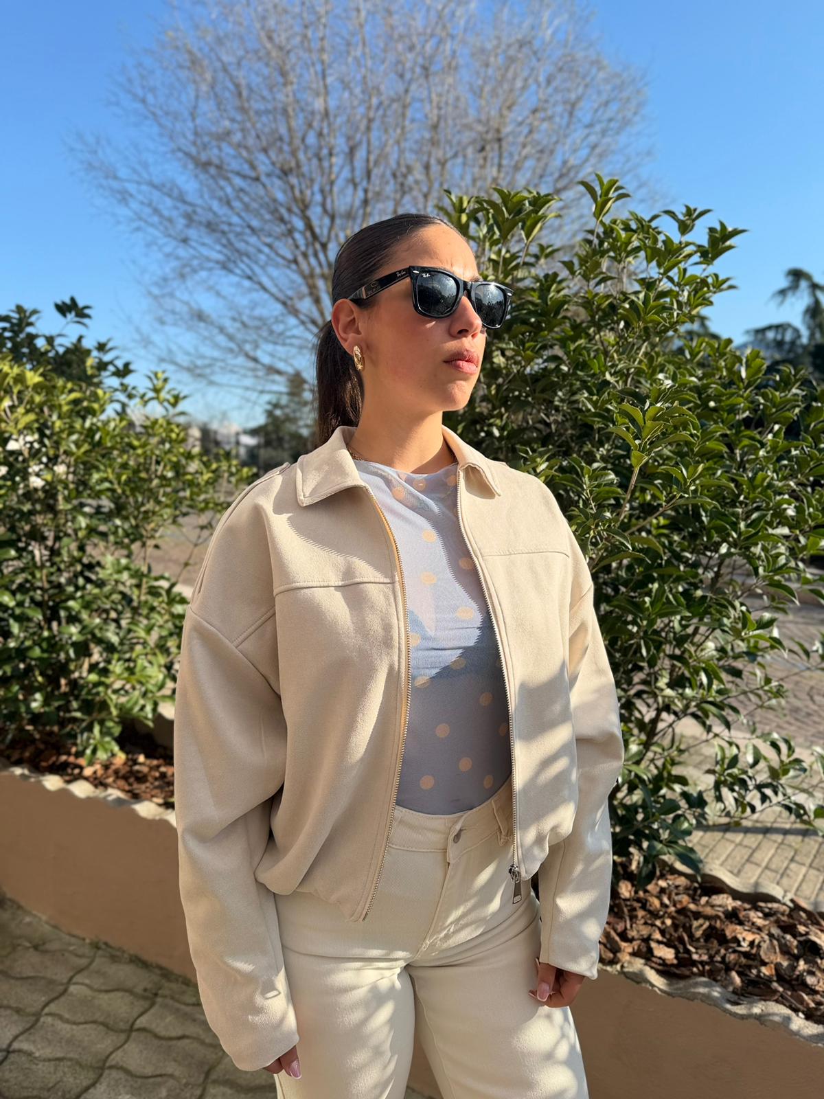 Giubbotto Donna in Eco Camoscio – Vestibilità Over