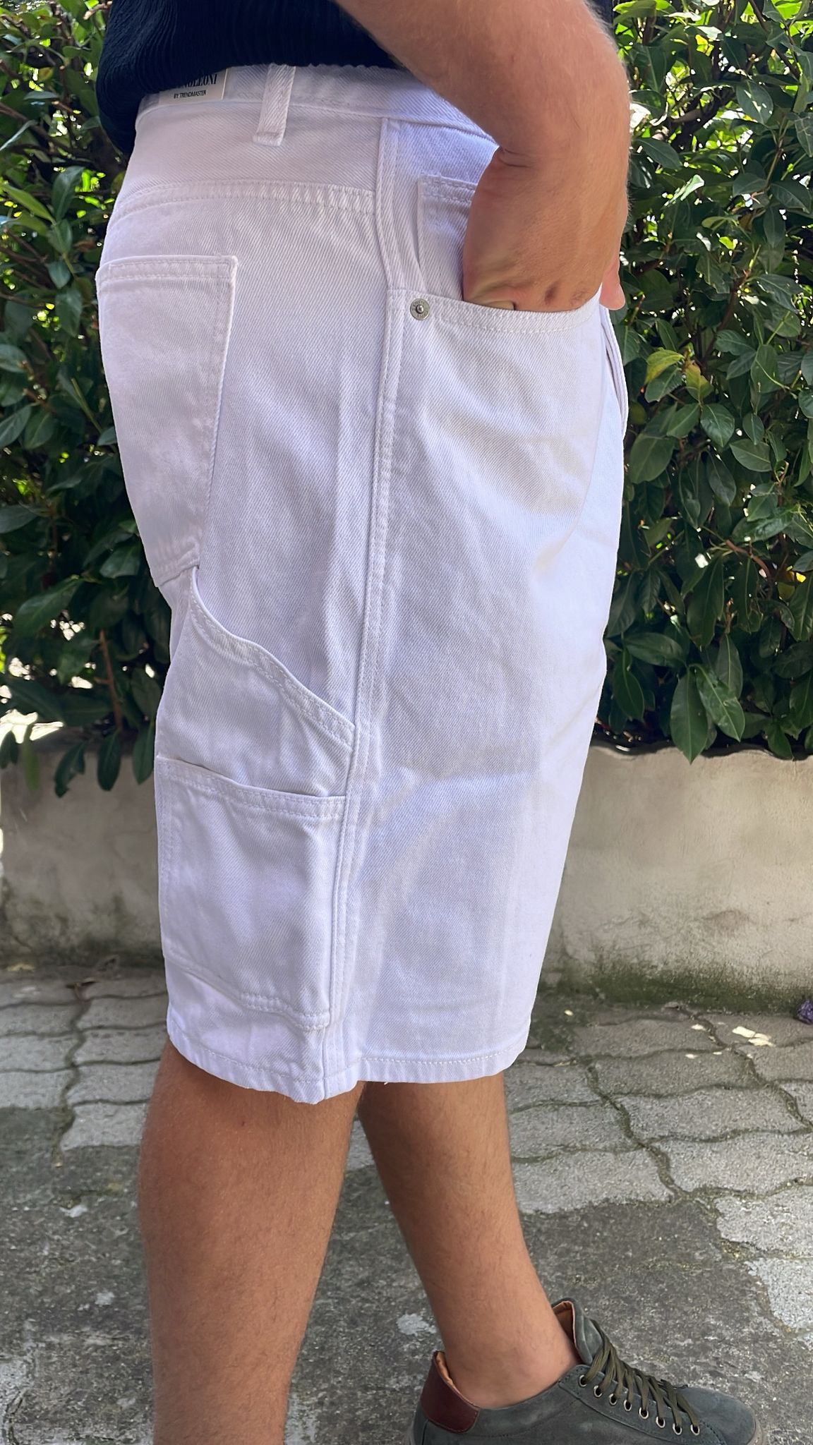 Bermuda jeans uomo baggy carpenter