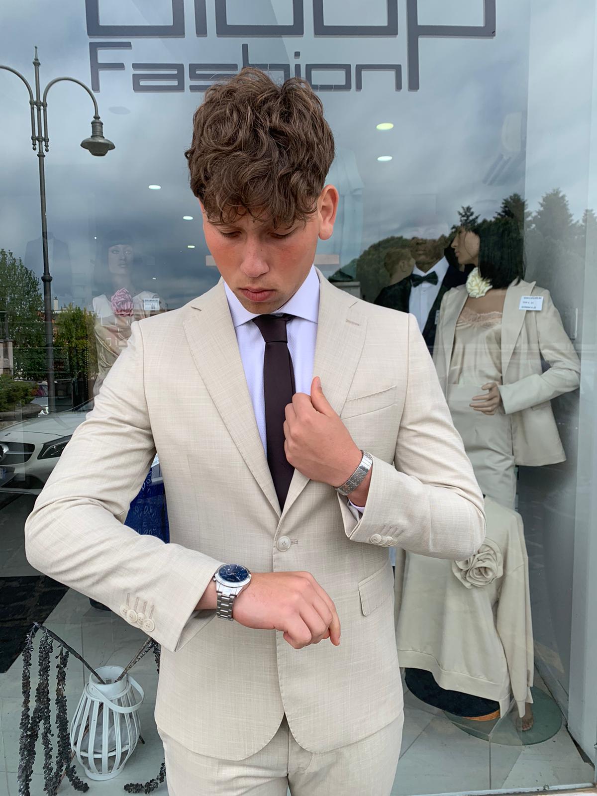 Abito completo micro quatretti mod. Call S 17 Milano
slim fit giacca blazer tessuto leggero