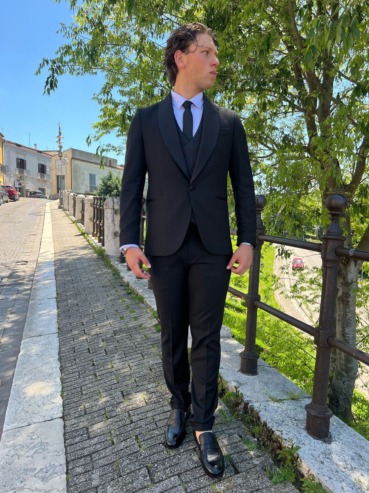 Abito Uomo 3 Pezzi con Gilet – Modello Santorini S17 Milano
