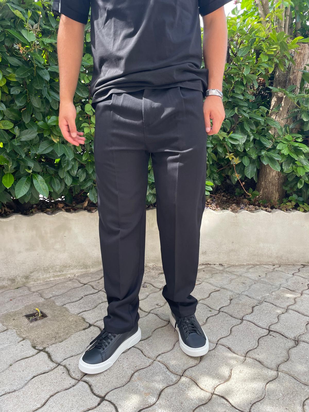 Pantalone baggy con elastico