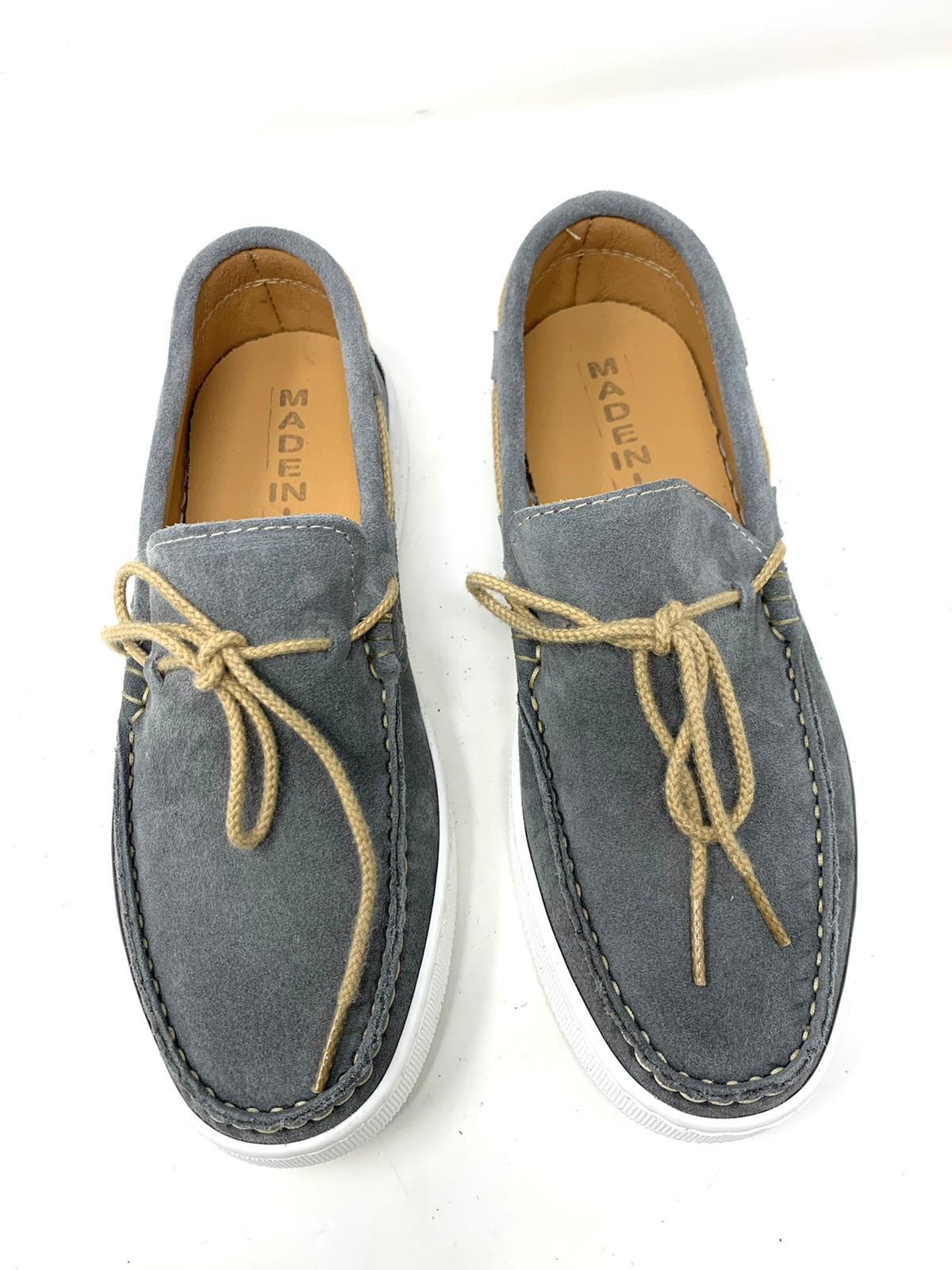 Mocassino Portofino in Pelle Scamosciata – Leggerezza e Stile per l’Estate cucita made in Italy