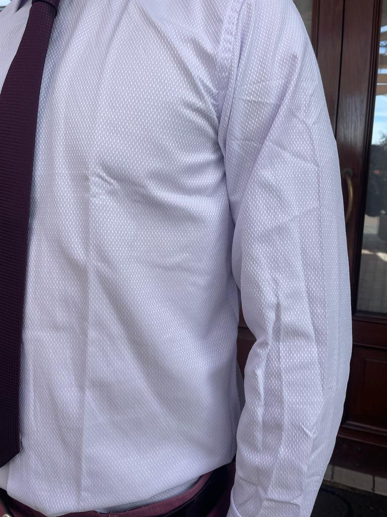 Camicia collo francese micro fantasia