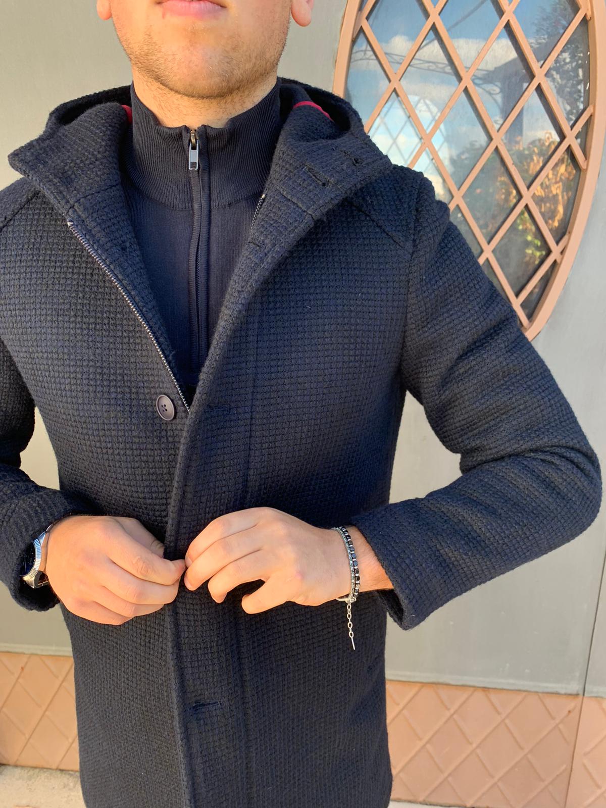 Giaccone cappotto mongomery con cappuccio S 17 Milano modello ONE