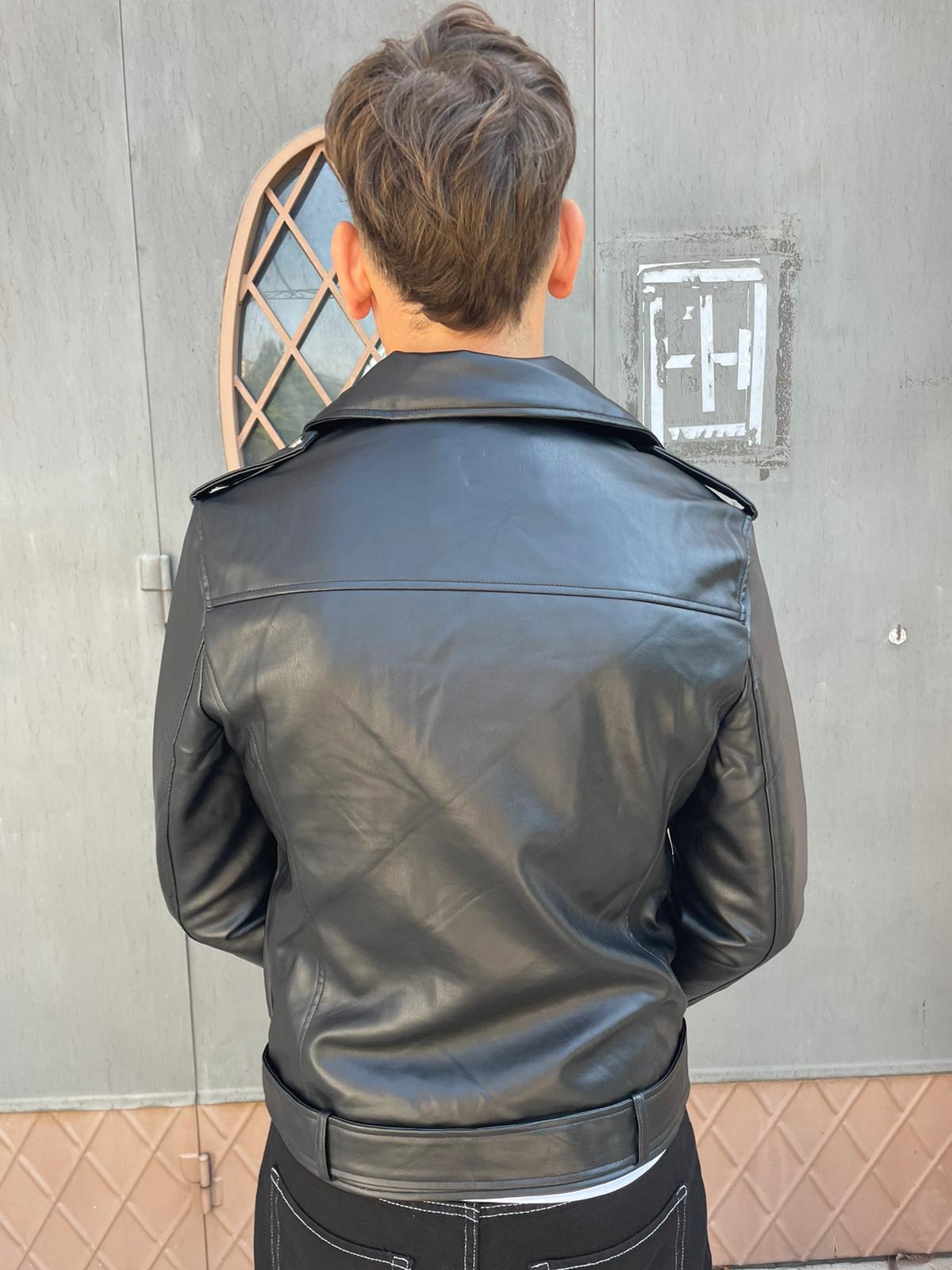 Chiodo uomo uomo eco pelle