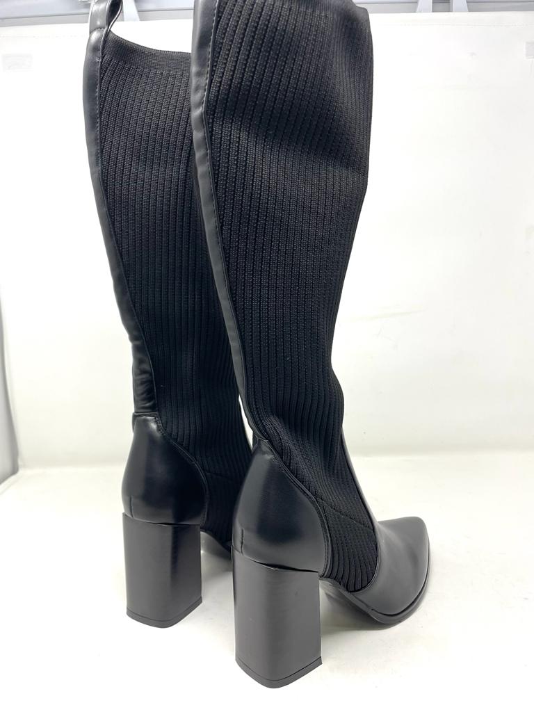 High boot with 10 heel sock