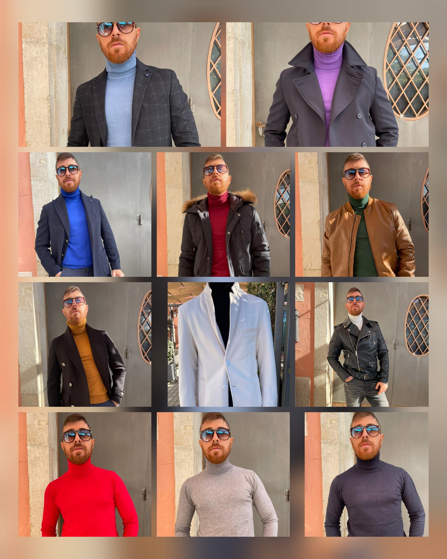 Dolcevita uomo rasata sottogiacca