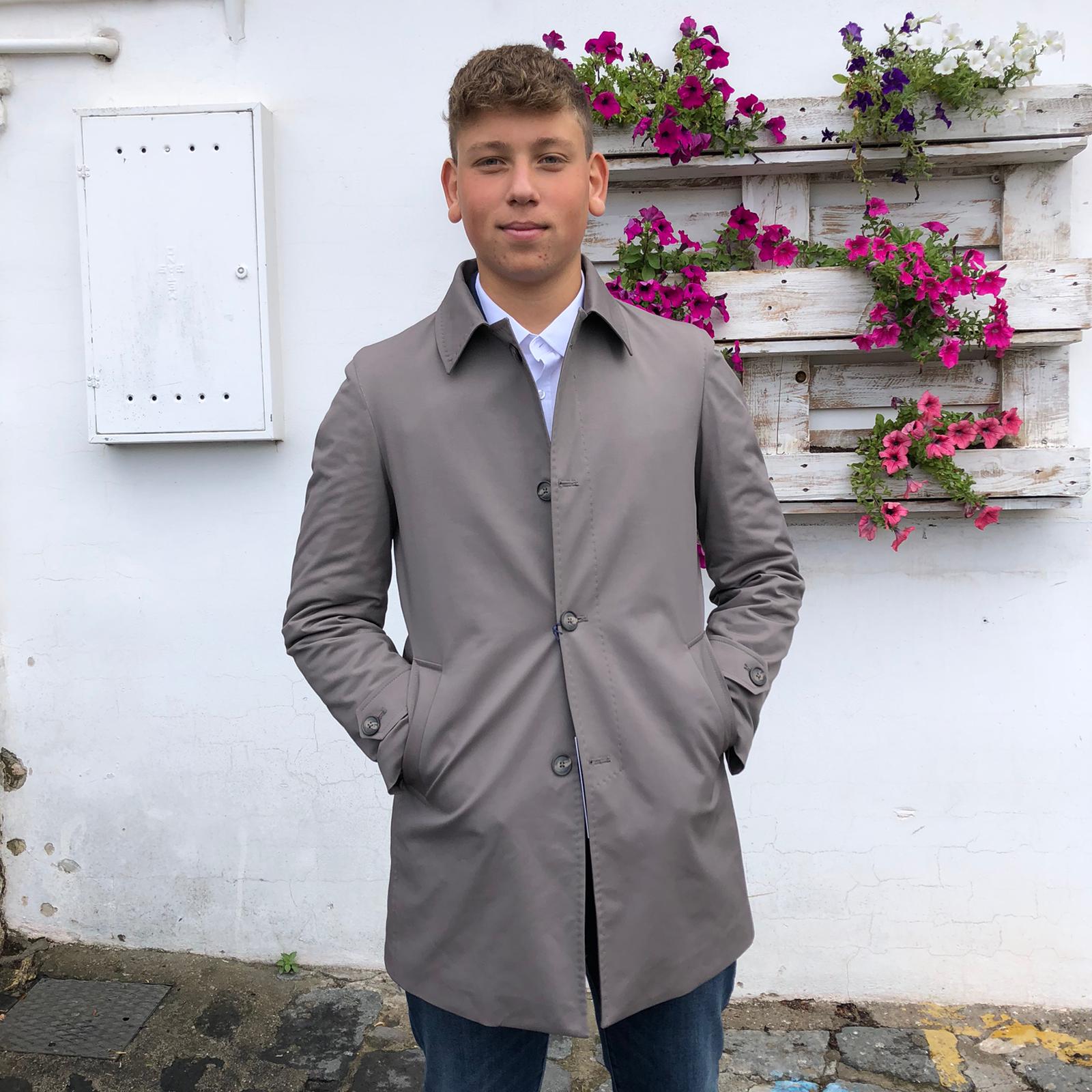 Cappotto Monopetto Cappotto Collo Coreana Cappotto Uomo Elegante