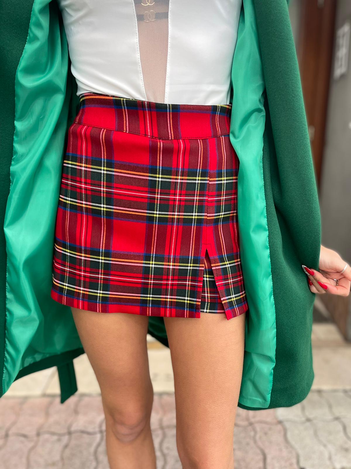 tartan shorts
