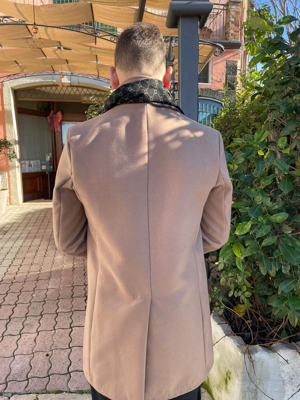 Cappotto panno slim