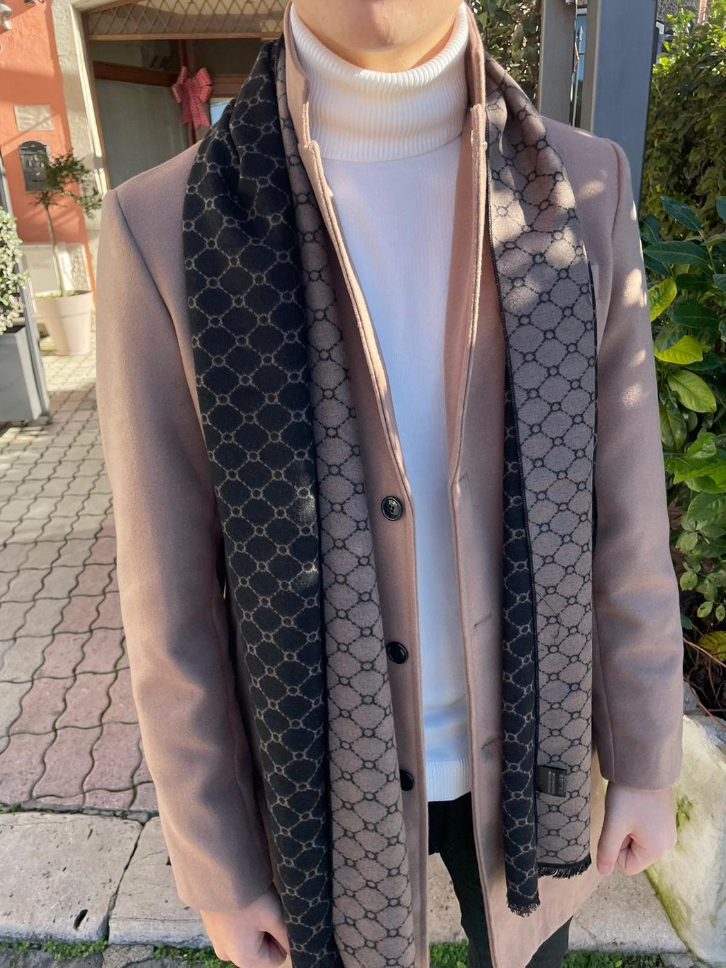 Cappotto panno slim