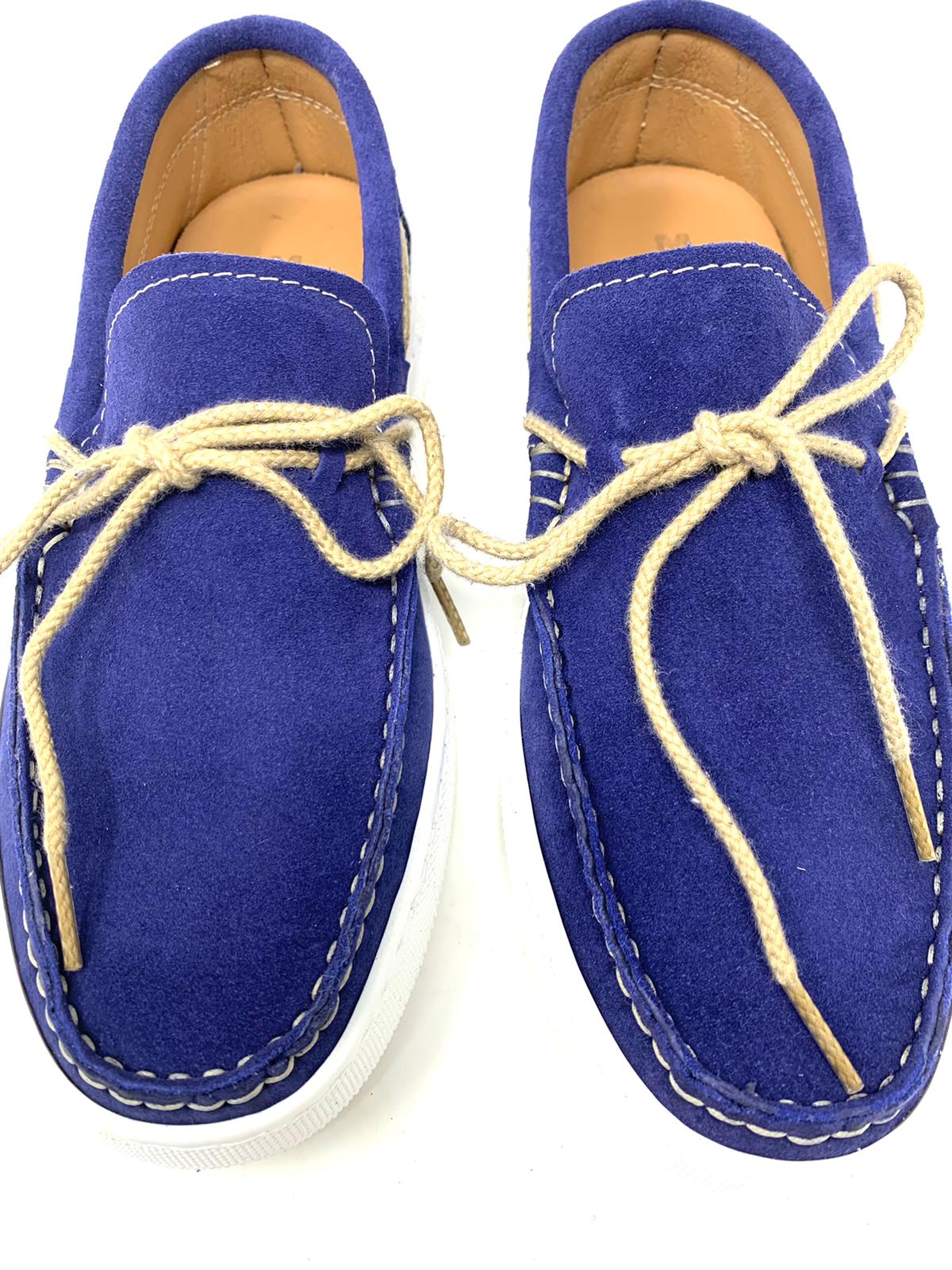 Mocassino Portofino in Pelle Scamosciata – Leggerezza e Stile per l’Estate cucita made in Italy