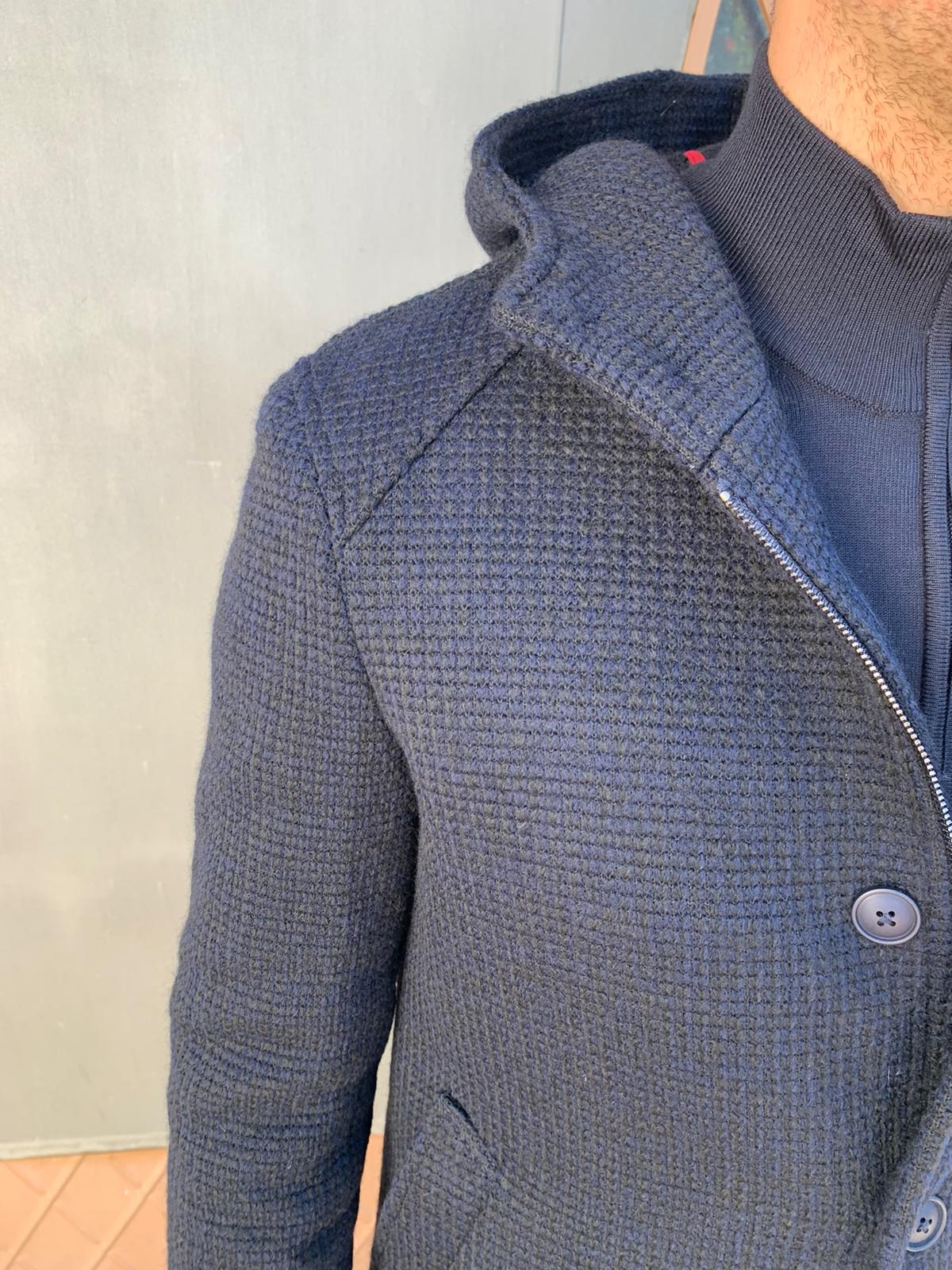 Giaccone cappotto mongomery con cappuccio S 17 Milano modello ONE