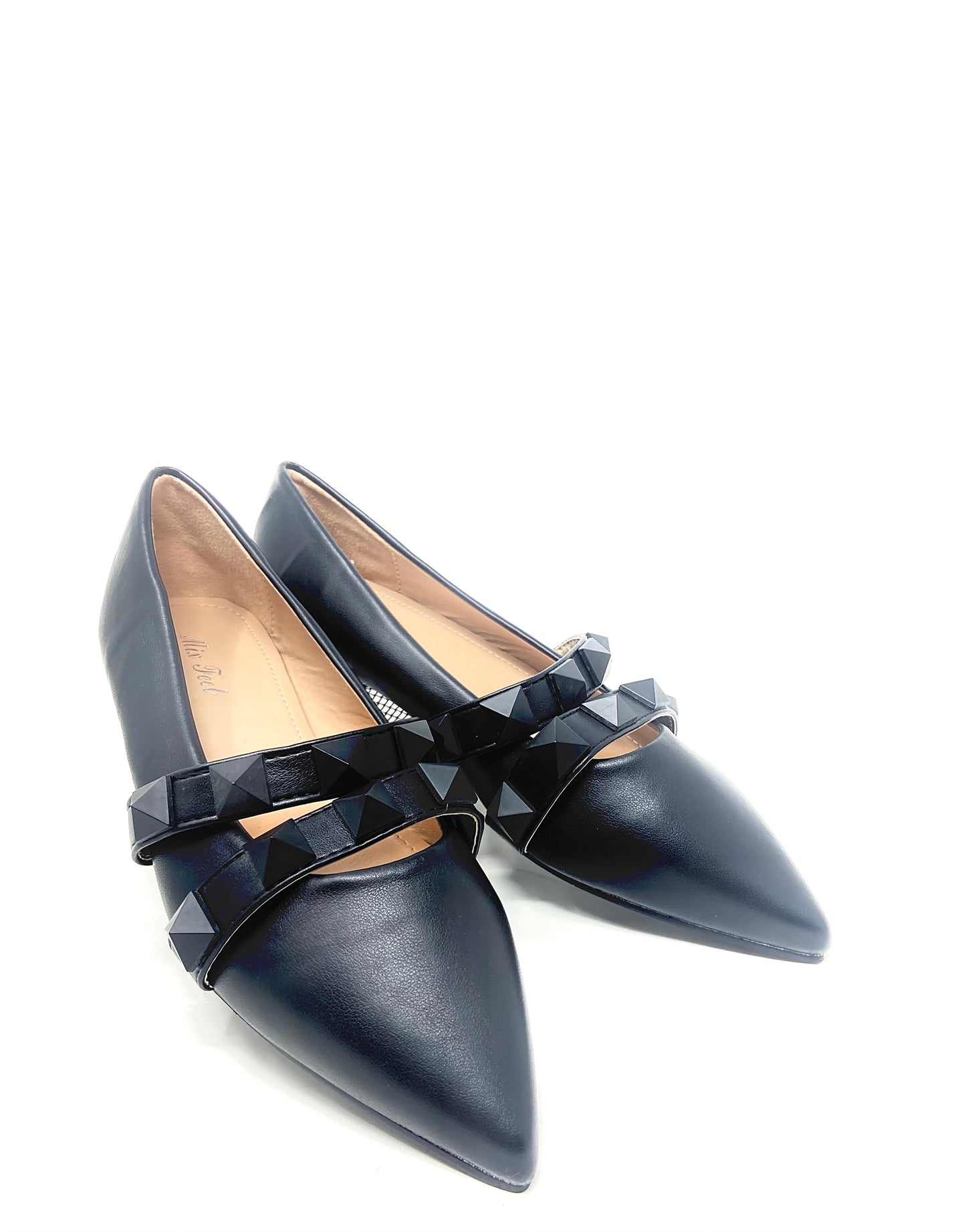 Ballerina donna con borchie opache modello V. - Bibop Fashion