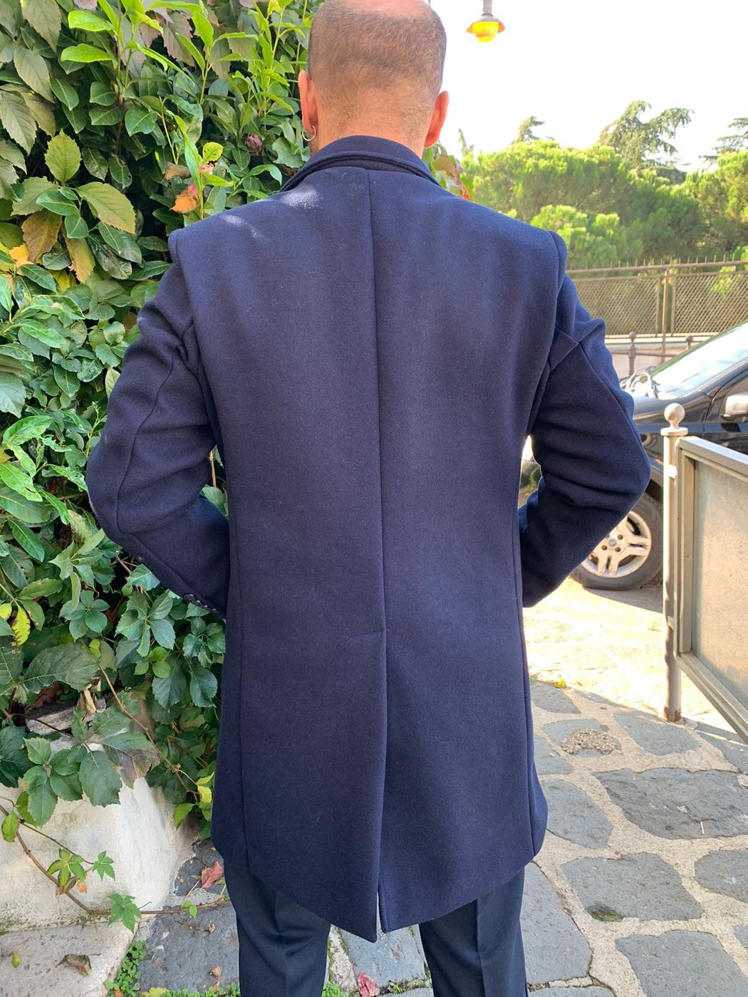 Cappotto panno slim