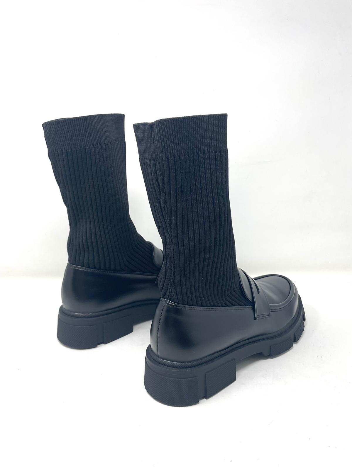 Mocassino donna con calza