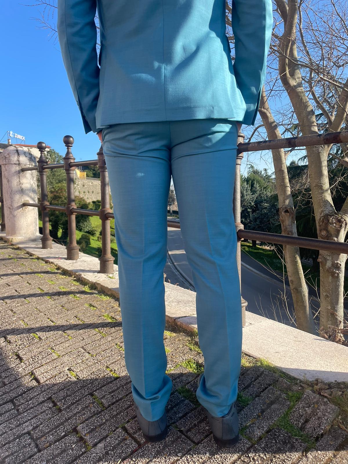 Abito completo 2 pezzi giacca sfoderata leggera mod. ARANCIA monopetto