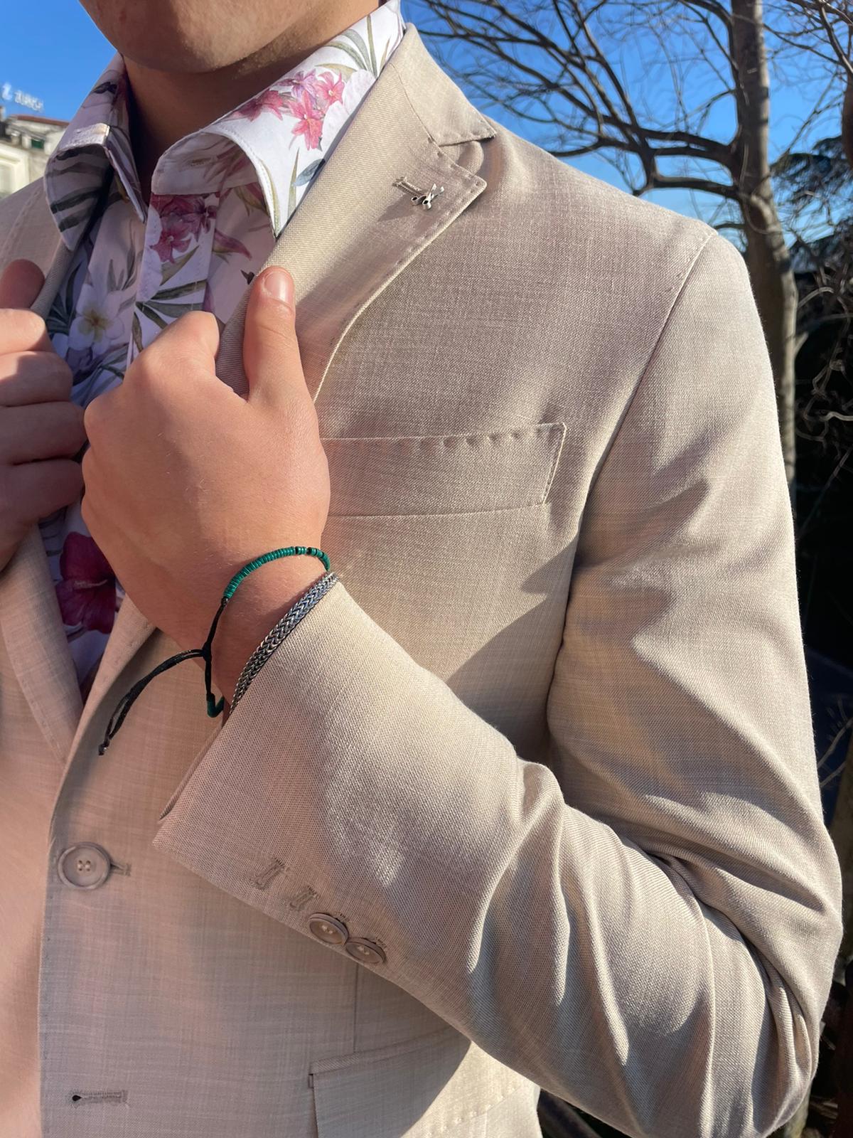 Abito completo 2 pezzi giacca sfoderata leggera mod. ARANCIA monopetto